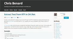 Desktop Screenshot of chrisbenard.net